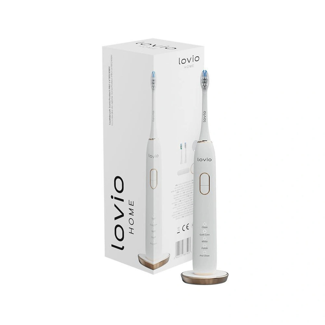 Lovio SonicProtect PRO elektromos fogkefe, fehér, LVTB124WH