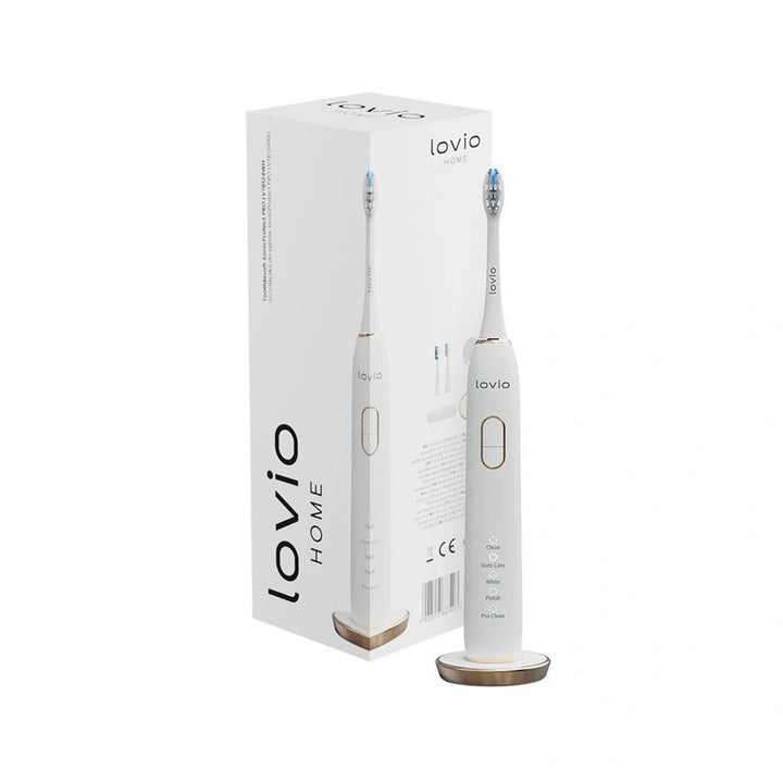 Lovio SonicProtect PRO elektromos fogkefe, fehér, LVTB124WH