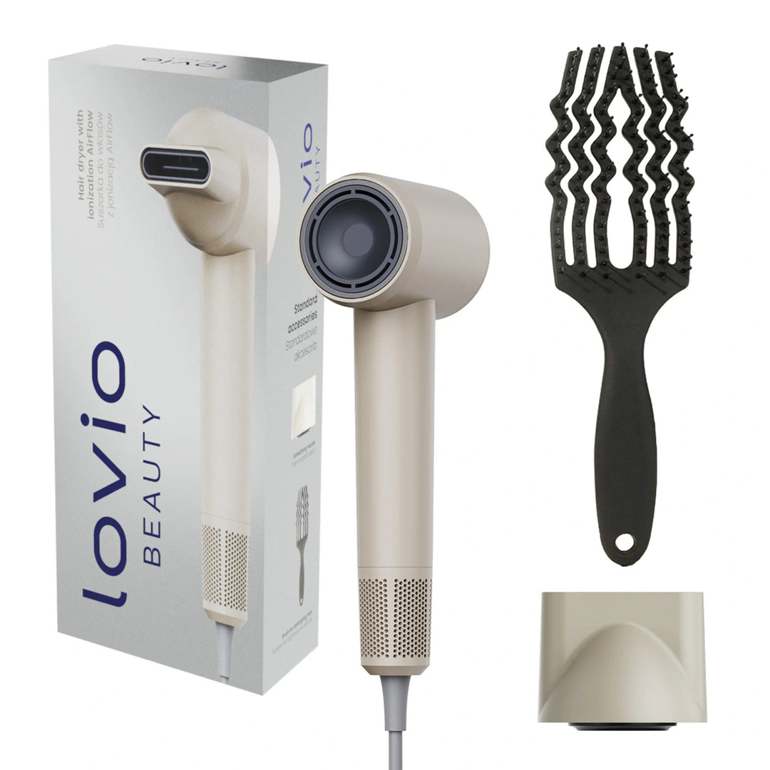Lovio Air Flow professzionális hajszárító, bézs színű, LVHD001BE