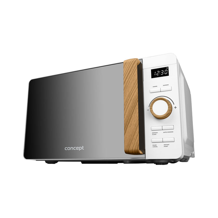 Concept mikrohullámú sütő, 5 teljesítményfokozat, kiolvasztási funkció, 20 literes űrtartalom, 800 W teljesítmény, fehér szín, MT4420wh