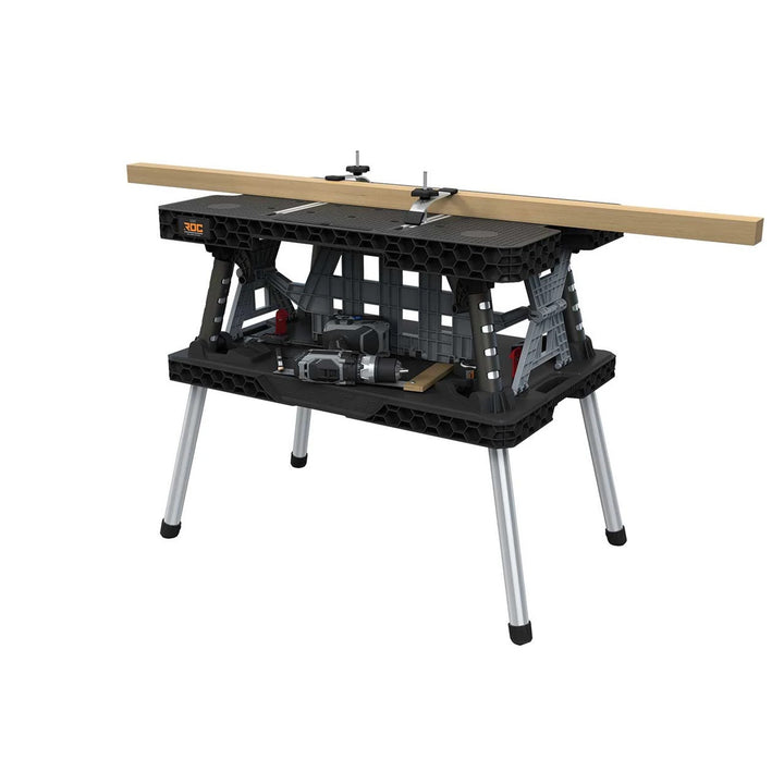 Keter 2.0 összecsukható munkapad, teherbírás: 453 kg, munkaterület: 85x56 cm, stabil fémlábak, 271269