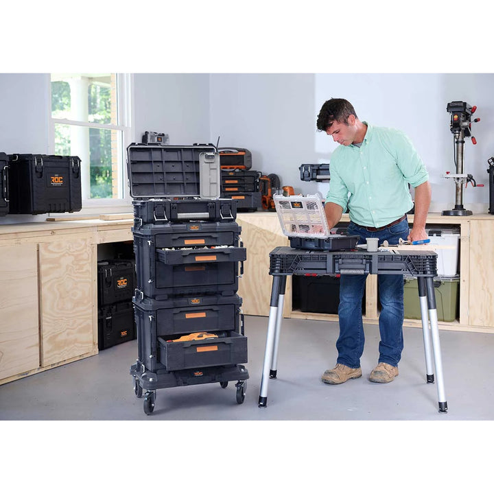 Keter Roc Pro Gear szállítóplatform, fekete színű, moduláris rendszer, teherbírás: akár 145 kg, 262828