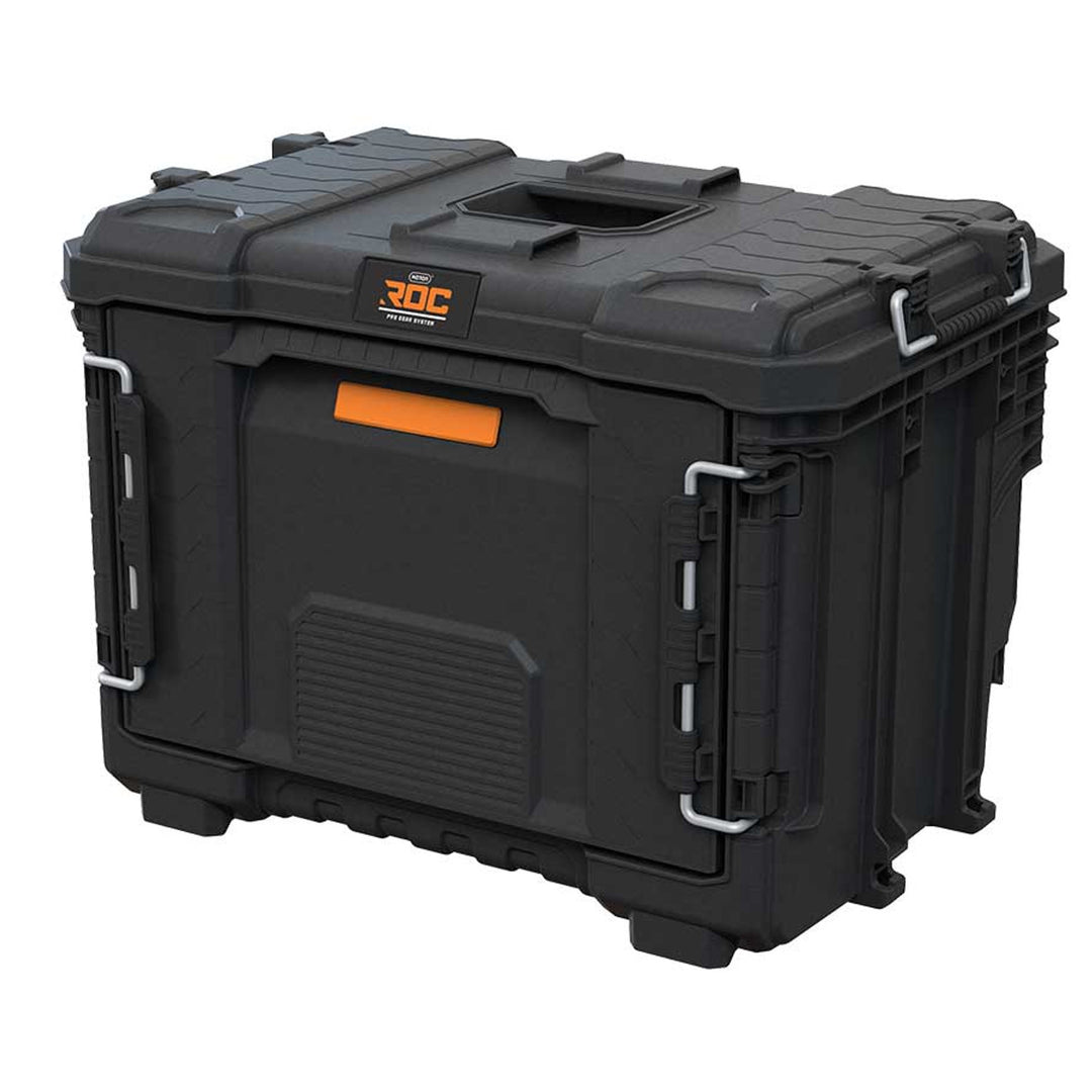 Keter ROC Pro Gear 2.0 XL szerszámosláda, egy nagy fiókkal, szállítási rögzítéssel, falra akasztható, moduláris felépítés, 271384