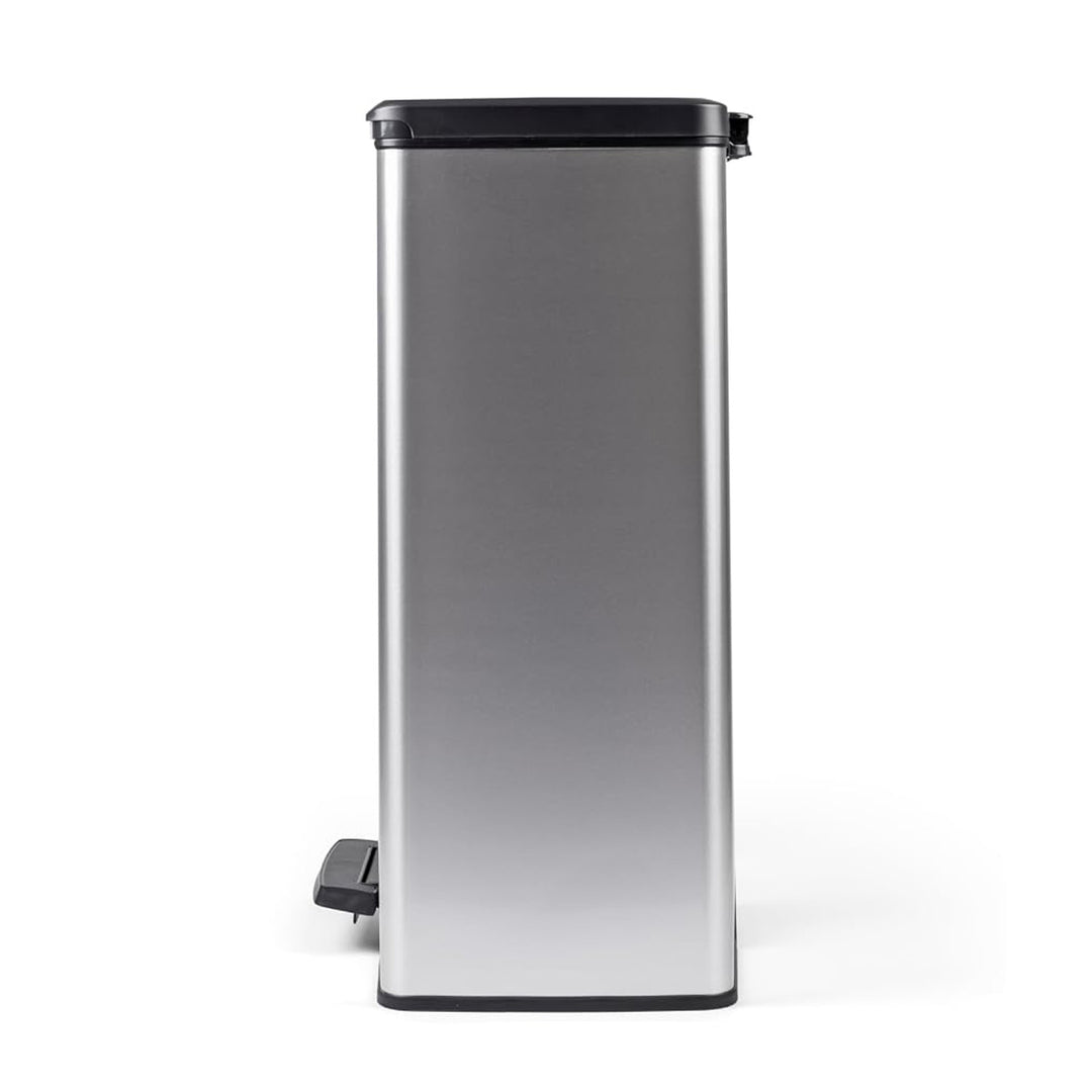 Curver pedálos szemetes, 2x26 l-es tartályokkal, fémbevonatú, ezüst színű, 251002