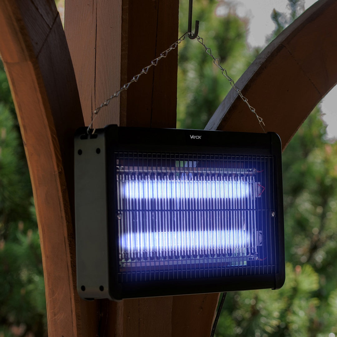 Rovarirtó lámpa szúnyogok, legyek és lepkék ellen, elektromos csapda, UV, 20 W, Vayox, 2 darab