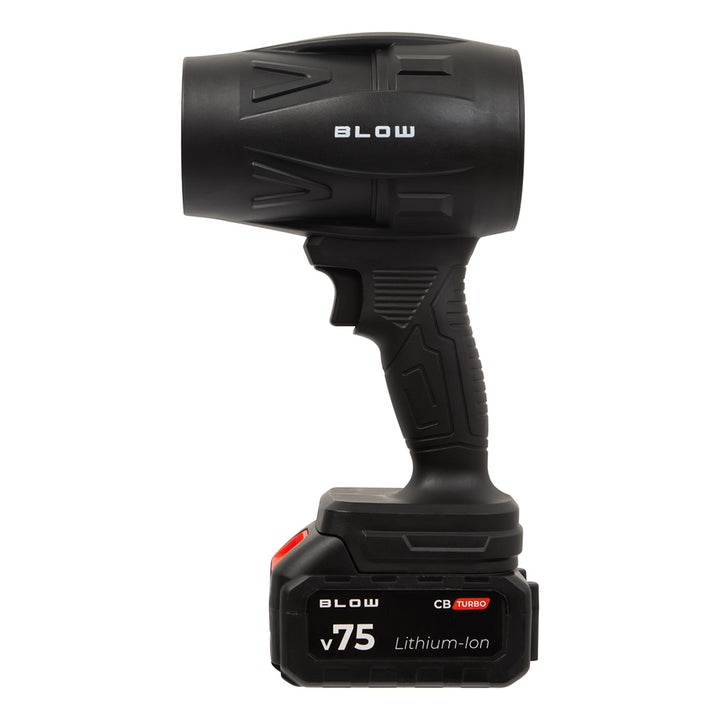 BLOW 21 V CB TURBO akkumulátoros fúvó, 130 000 fordulat/perc, 2,4 Ah, szállítótok