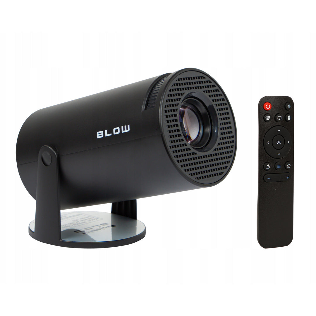 Blow hordozható projektor, Android TV, beépített 3 W-os hangszóró, 720p felbontás és 4K-ig terjedő dekódolás, éles és élénk kép, 79-705#