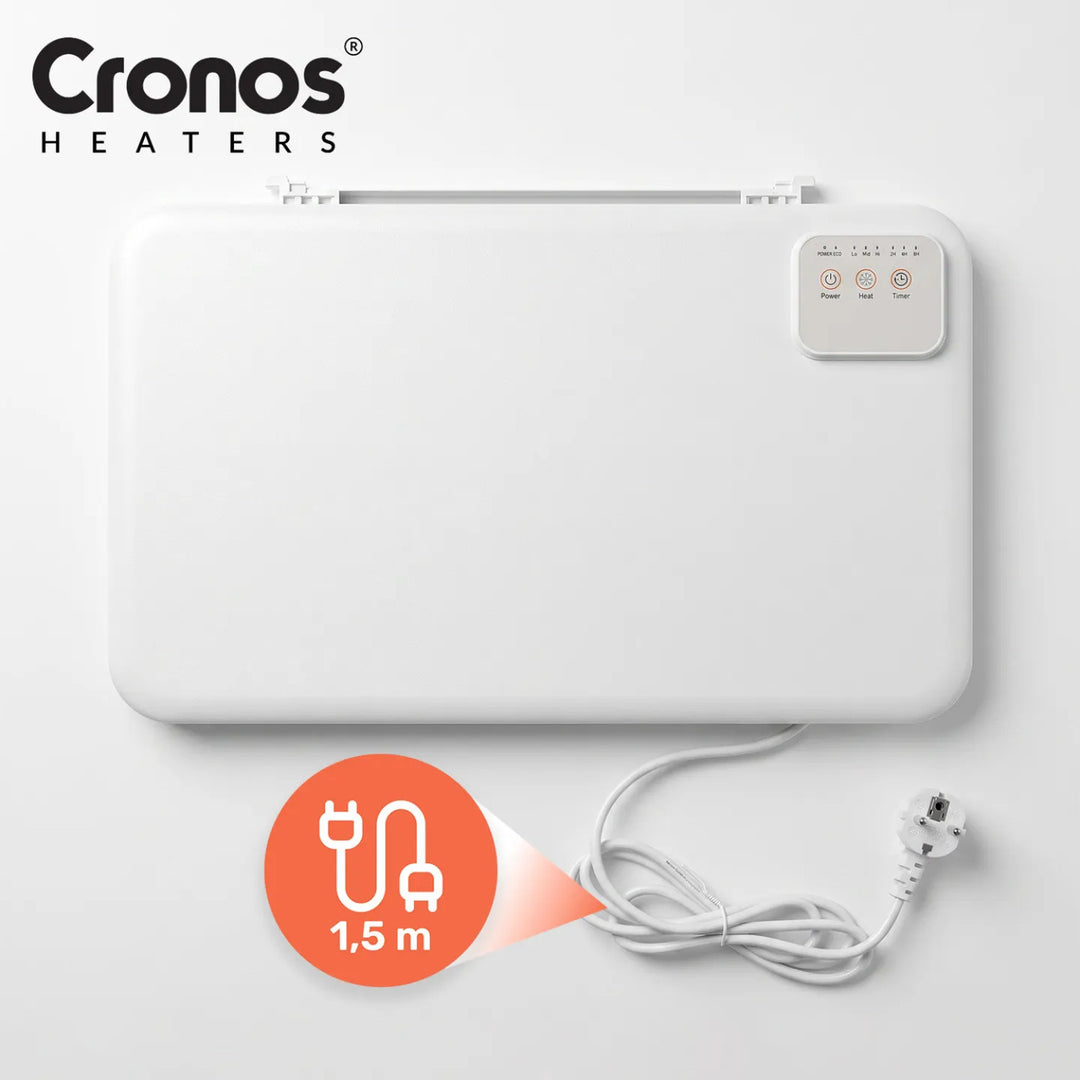 Cronos asztal alá szerelhető infravörös fűtőpanel, 120 W teljesítmény, időzítő, 3 üzemmód, DCH-150