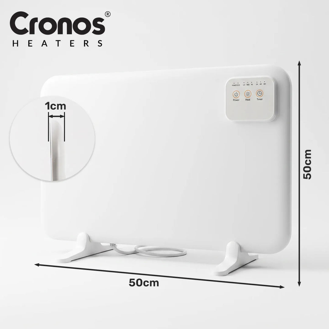 Cronos asztal alá szerelhető infravörös fűtőpanel, 120 W teljesítmény, időzítő, 3 üzemmód, DCH-150