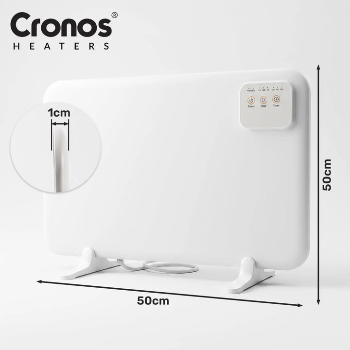 Cronos asztal alá szerelhető infravörös fűtőpanel, 120 W teljesítmény, időzítő, 3 üzemmód, DCH-150