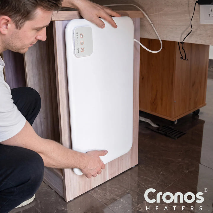 Cronos asztal alá szerelhető infravörös fűtőpanel, 120 W teljesítmény, időzítő, 3 üzemmód, DCH-150