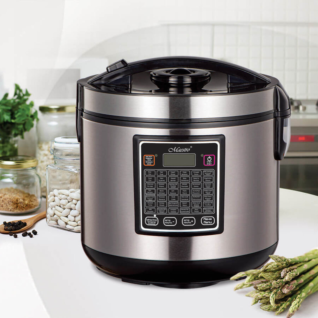 Maestro Multicooker elektromos főzőedény, 5 literes űrtartalom, 42 program, 900 W teljesítmény, időzítő, MR-793