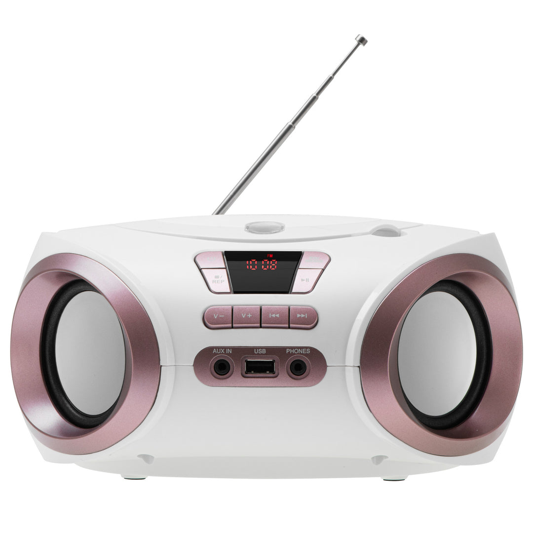 Boombox rádió CD-MP3, USB, FM rádió, AUX, fejhallgató-csatlakozó, Adler, AD 1181