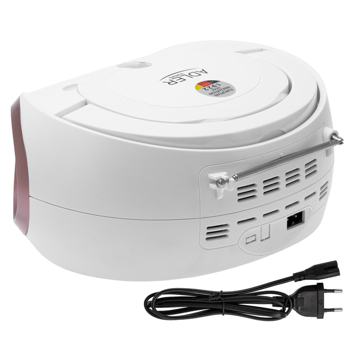 Boombox rádió CD-MP3, USB, FM rádió, AUX, fejhallgató-csatlakozó, Adler, AD 1181