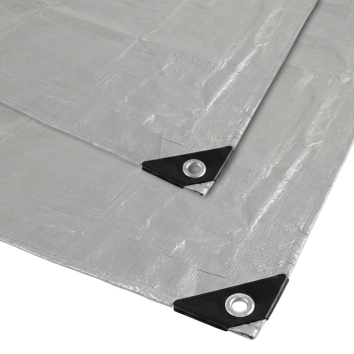 Ezüst színű ponyva, 120 g, 4x6 m, VA0476, vízálló, Vayox