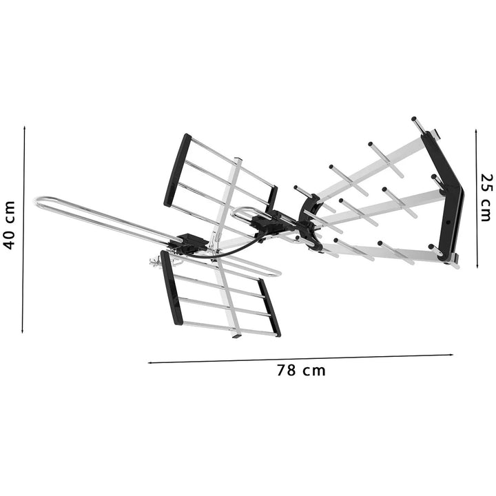 VA900 COMBO DVB-T/T2 irányított antenna LTE-szűrővel, alumíniumból, Vayox