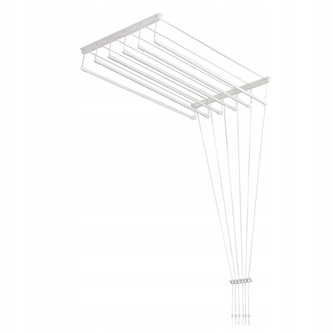 Mennyezeti ruhaszárító, 6 rúd, 140 cm, szárítófelület 8,4 m, Sepio