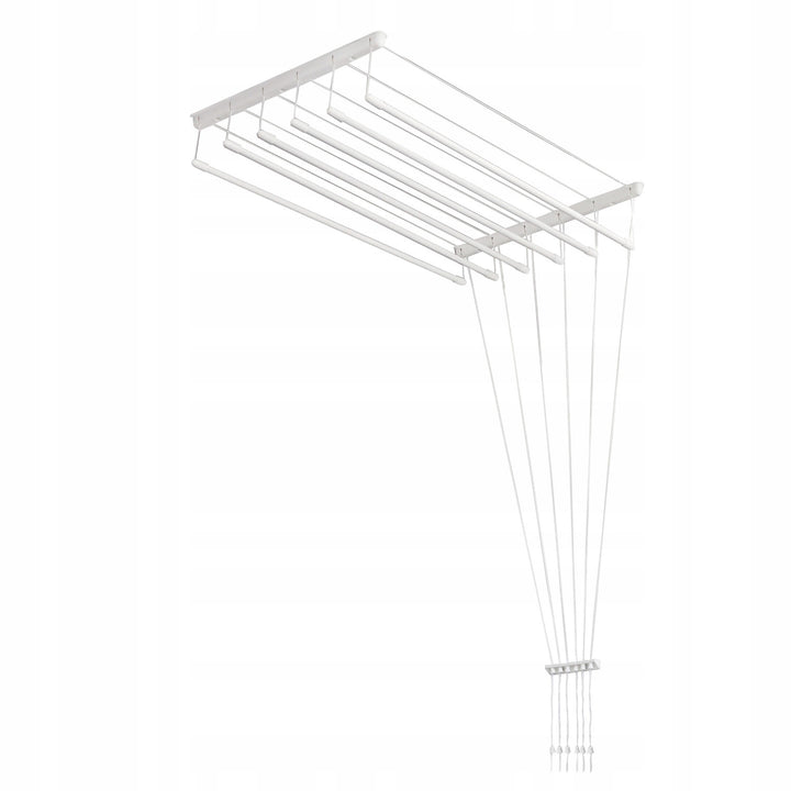 Mennyezeti ruhaszárító, 6 rúd, 140 cm, szárítófelület 8,4 m, Sepio