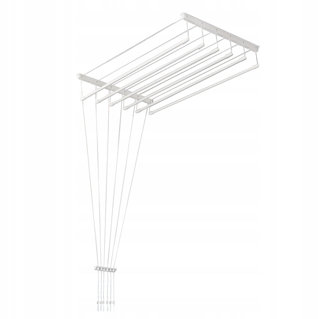 Mennyezeti ruhaszárító, 6 rúd, 140 cm, szárítófelület 8,4 m, Sepio