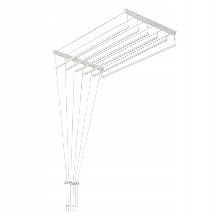 Mennyezeti ruhaszárító, 6 rúd, 140 cm, szárítófelület 8,4 m, Sepio