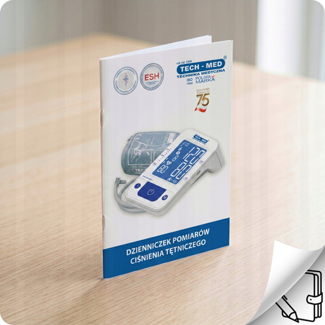 Elektronikus vérnyomásmérő, hangos visszajelzés, 22–42 cm-es mandzsetta, IHB-kijelző, TMA-CONTROL3, Techmed
