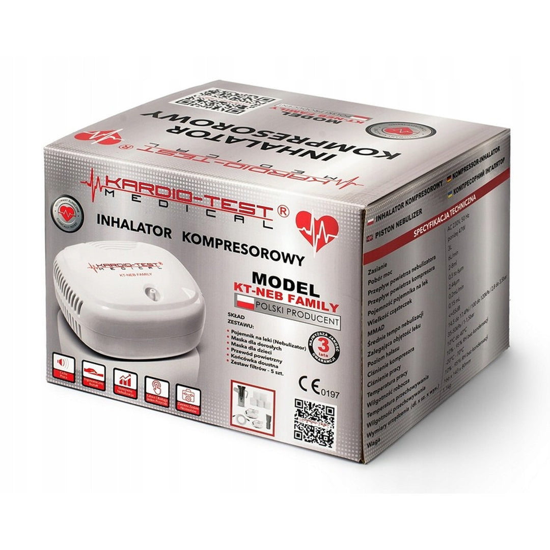 Kompresszoros inhalátor, 2 maszk, KT-NEB FAMILY, Techmed