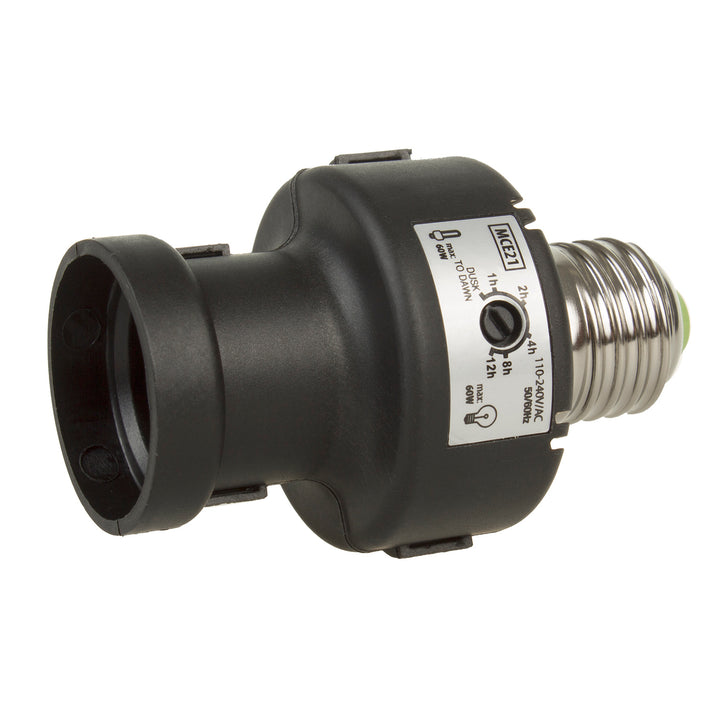 Maclean E27-es izzófoglalat, 100 W, alkonyatérzékelővel és időzítővel, MCE21B, 4 darab