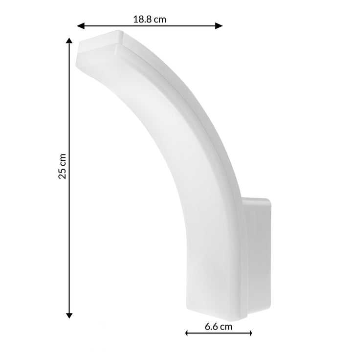 Maclean LED-lámpa, fehér színű, 20 W, IP65, 2750 lm, semleges fehér fény (4000 K) MCE511 W, 2 darab