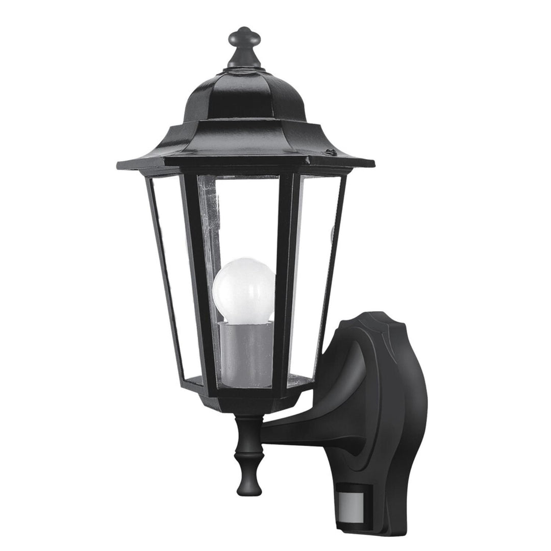 Rabalux falilámpa, kültéri, mozgásérzékelővel, IP43, E27, max. 60 W, fekete, Velence, 4 darab