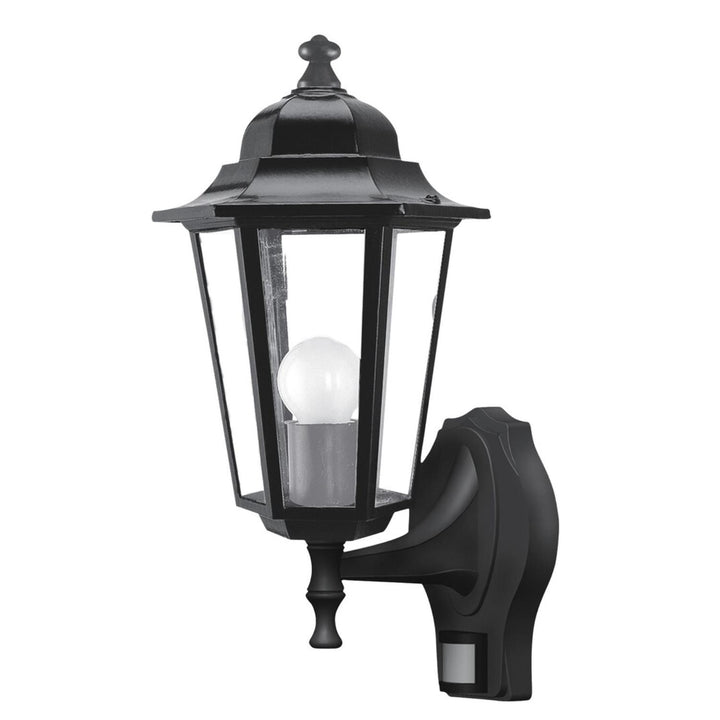 Rabalux falilámpa, kültéri, mozgásérzékelővel, IP43, E27, max. 60 W, fekete, Velence, 4 darab