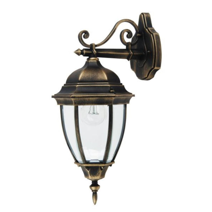 Rabalux falilámpa, kültéri, IP44, E27, max. 60 W, antik arany, Toronto, 2 db