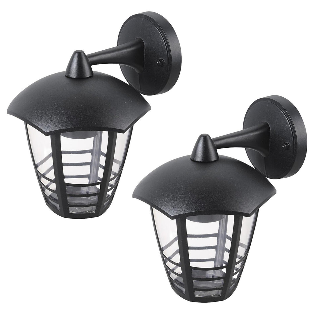 Rabalux falilámpa, kültéri, IP44, E27, max. 60 W, fekete, Marseille, 2 db