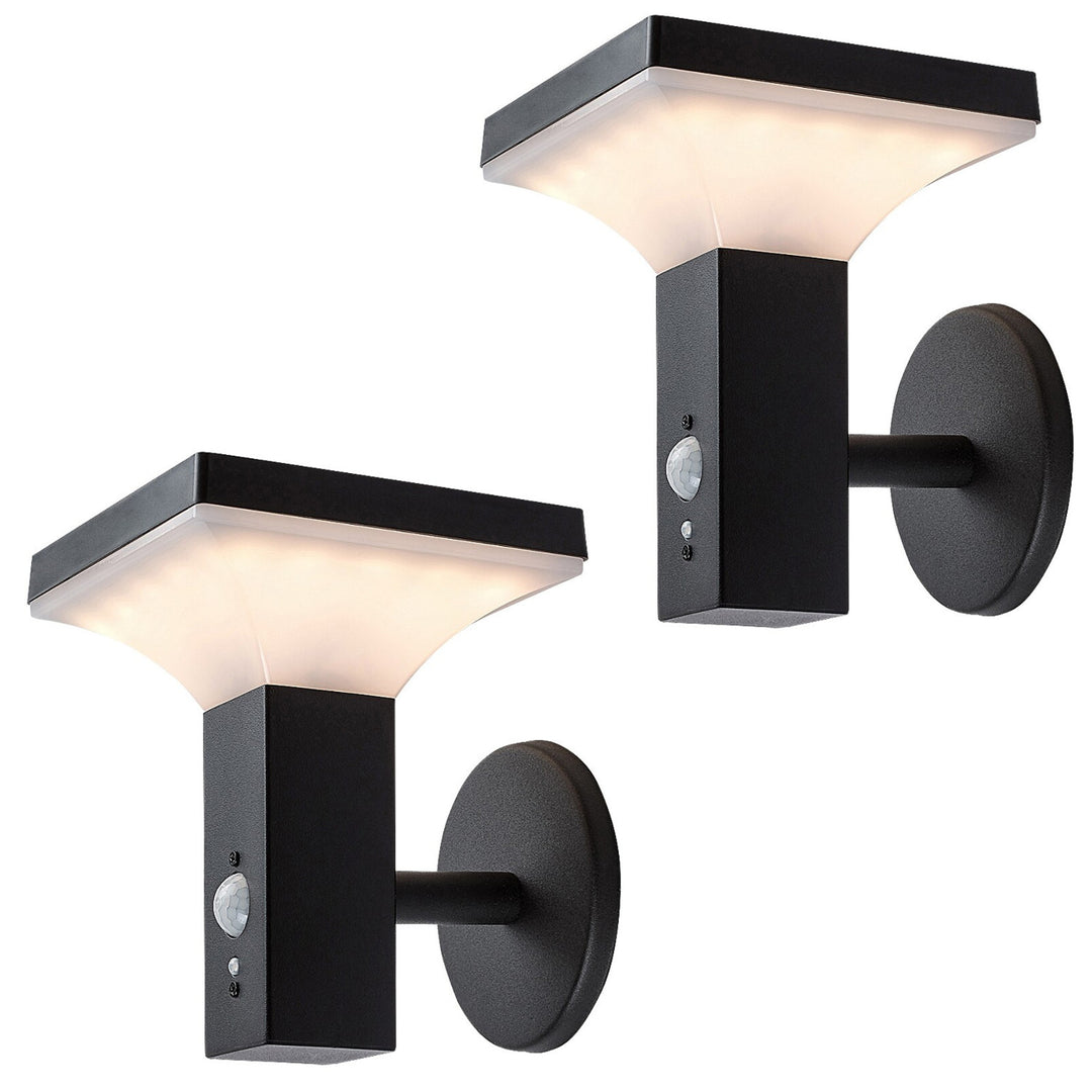 Rabalux lámpa, falra szerelhető, kültéri, napelemes, IP44, 4 W-os LED, Geleen, 2 darab