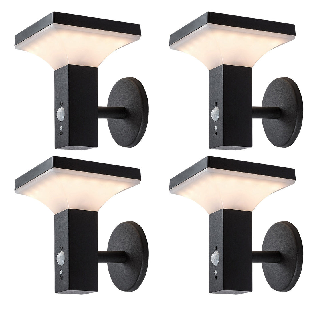 Rabalux lámpa, falra szerelhető, kültéri, napelemes, IP44, 4 W-os LED, Geleen, 4 darab