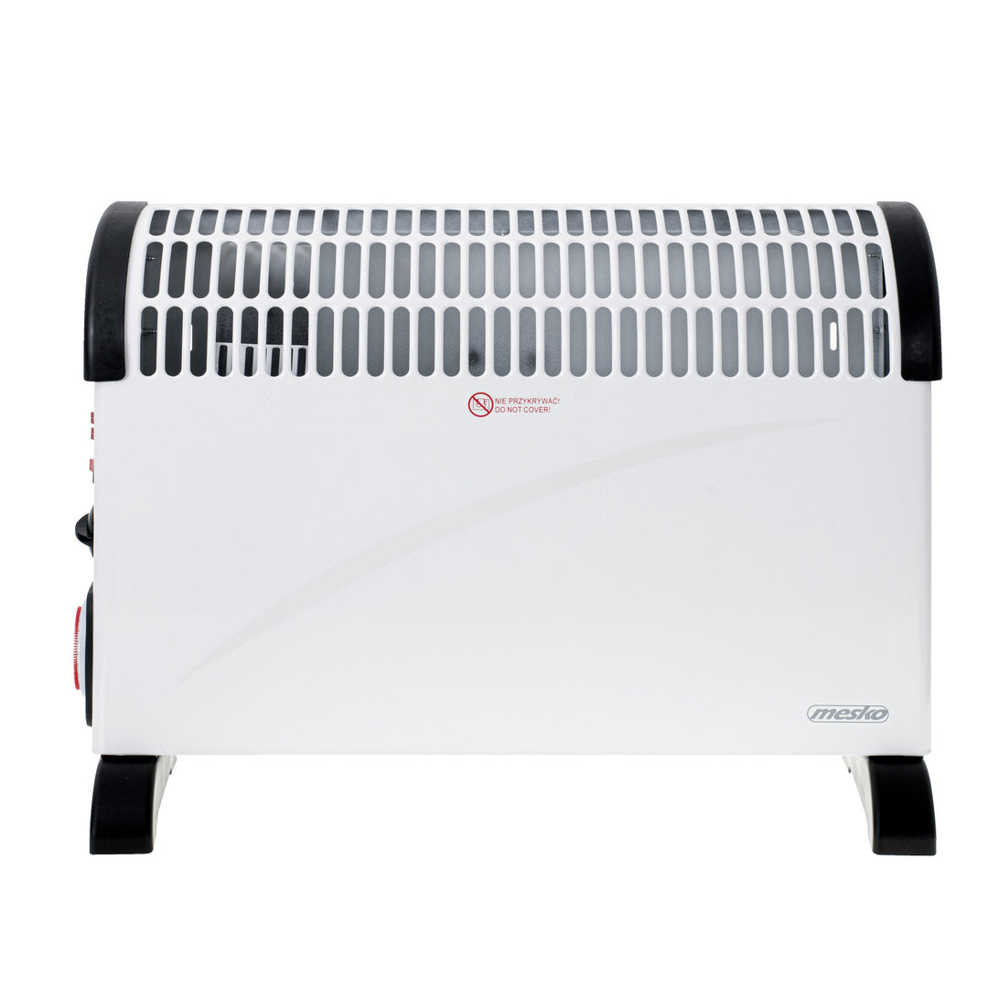 Konvektoros fűtőtest, elektromos, termosztáttal, 2000 W, 24 órás időzítő, fehér, 150 cm-es kábel, Mesko, MS 7741W