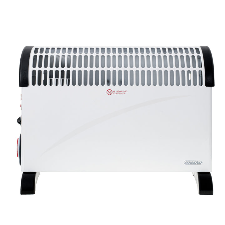 Konvektoros fűtőtest, elektromos, termosztáttal, 2000 W, 24 órás időzítő, fehér, 150 cm-es kábel, Mesko, MS 7741W