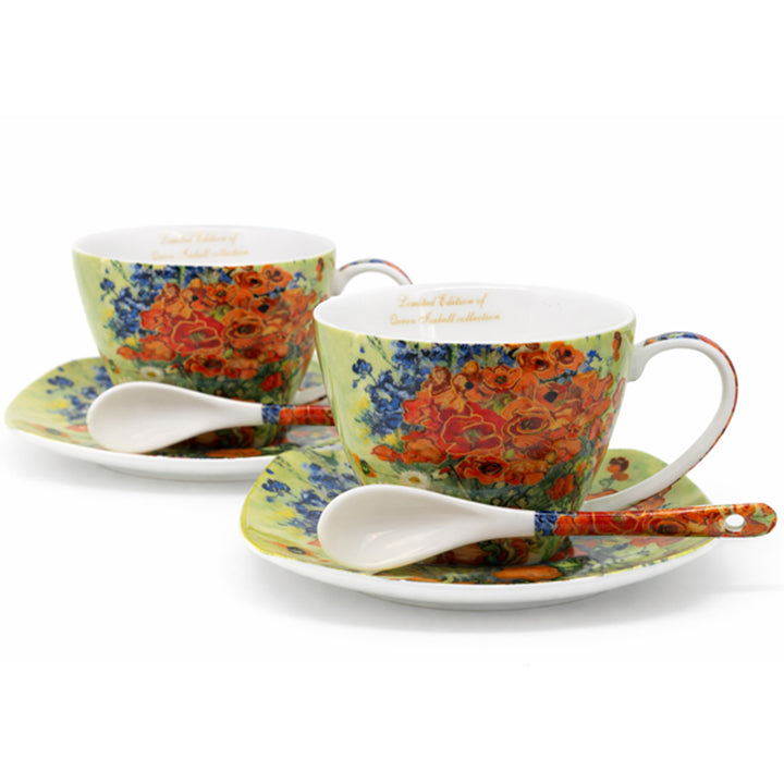 Van Gogh Maki porceláncsészék, 2x250 ml, 2 darabos szett, Queen Isabell
