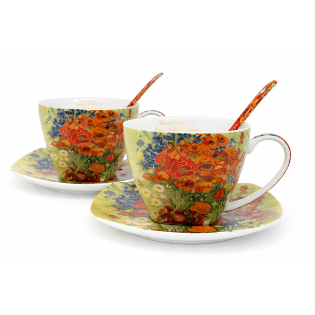 Van Gogh Maki porceláncsészék, 2x250 ml, 2 darabos szett, Queen Isabell