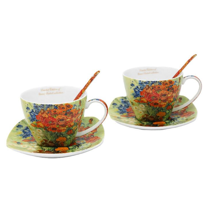 Van Gogh Maki porceláncsészék, 2x250 ml, 2 darabos szett, Queen Isabell