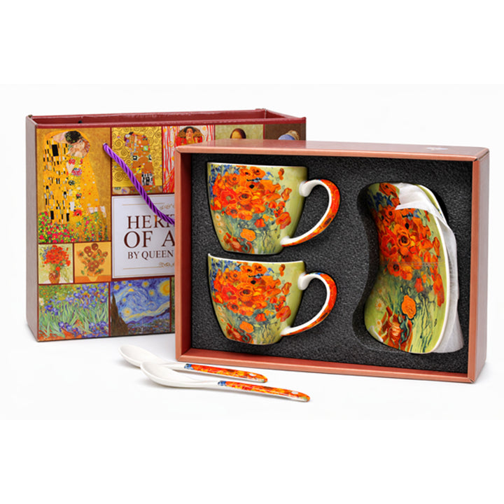 Van Gogh Maki porceláncsészék, 2x250 ml, 2 darabos szett, Queen Isabell