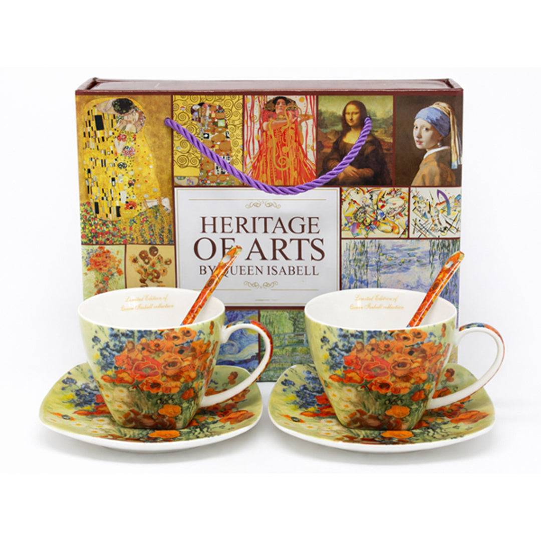 Van Gogh Maki porceláncsészék, 2x250 ml, 2 darabos szett, Queen Isabell