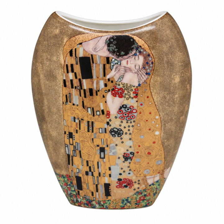 Porcelán váza ajándékdobozban, a Klimt „A csók” kollekcióból