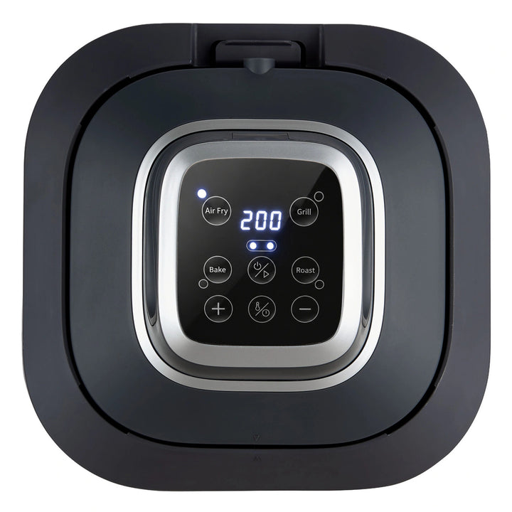 LOVIO PureFry Ultra Crisp LVAF003BK olajmentes légsütő, 4 l + 1,5 l, 1550 W, fekete, üveg edényekkel
