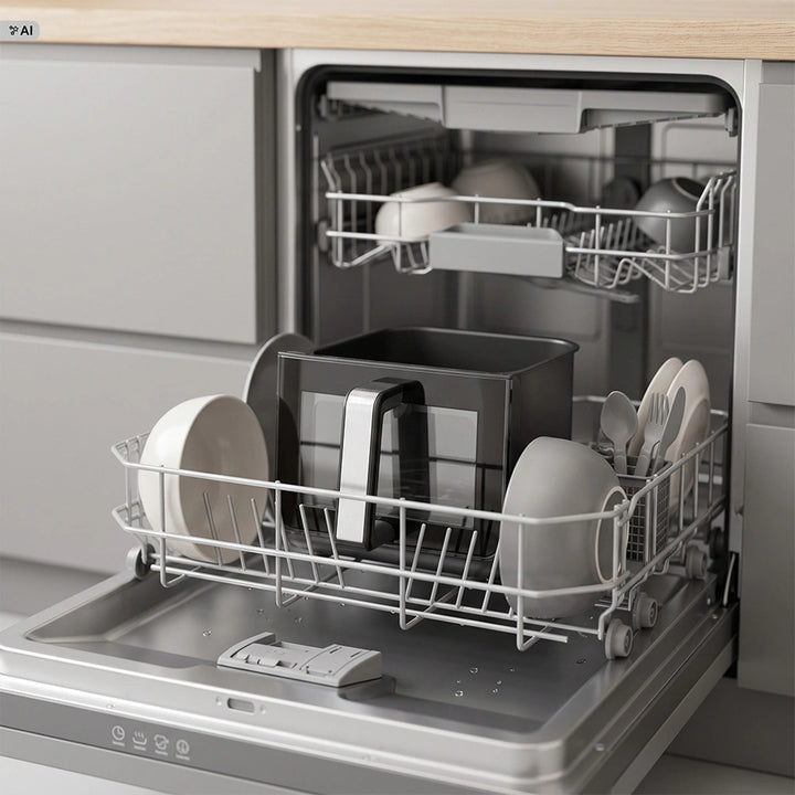 LOVIO DualHeat XXL Ceramic LVAF004BK 9 l-es, 2000 W-os, fekete olajmentes légsütő