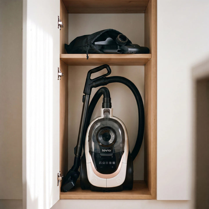 LOVIO VacuuFlex L PRO LVCVC004 zsák nélküli porszívó, 899 W, 3 l, távirányítóval