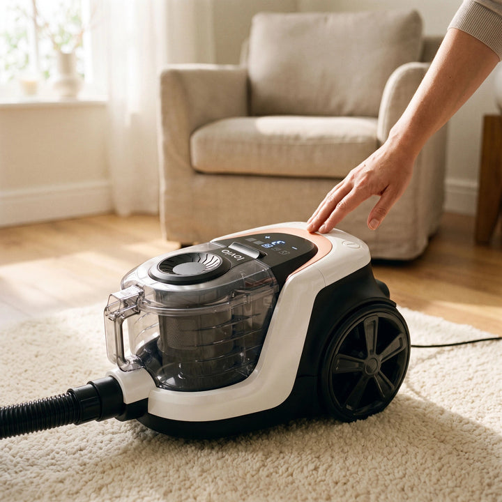 LOVIO VacuuFlex L PRO LVCVC004 zsák nélküli porszívó, 899 W, 3 l, távirányítóval