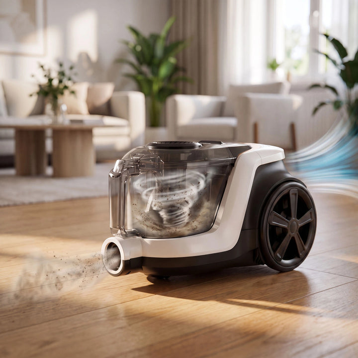LOVIO VacuuFlex L PRO LVCVC004 zsák nélküli porszívó, 899 W, 3 l, távirányítóval