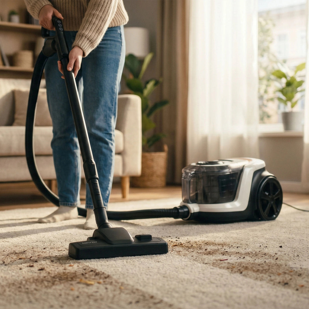 LOVIO VacuuFlex L PRO LVCVC004 zsák nélküli porszívó, 899 W, 3 l, távirányítóval