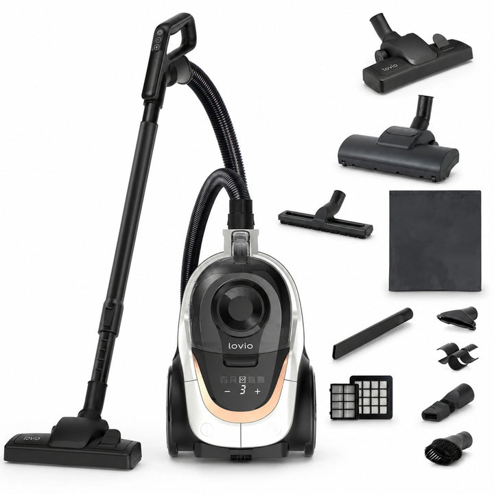 LOVIO VacuuFlex L PRO LVCVC004 zsák nélküli porszívó, 899 W, 3 l, távirányítóval
