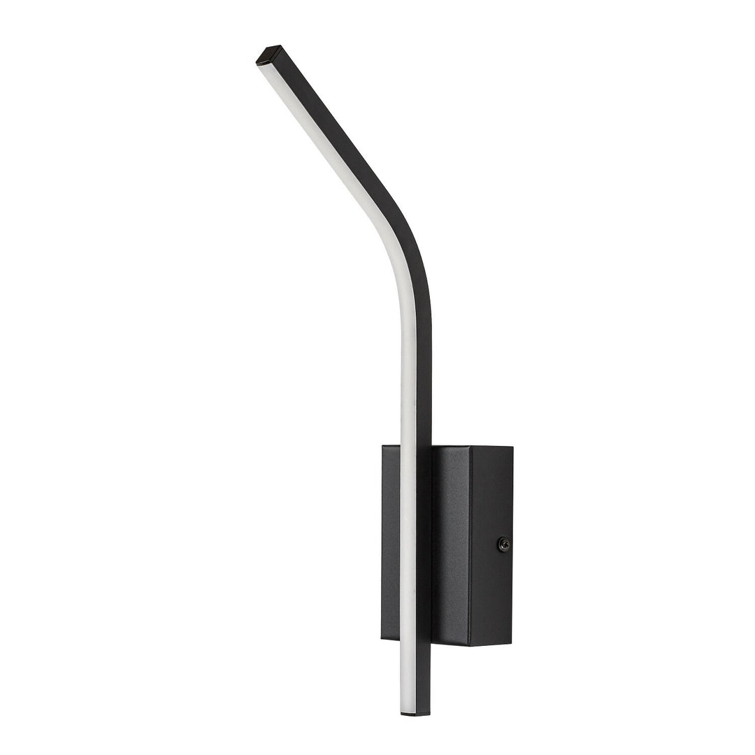 Tilmann beltéri falilámpa, fekete, 10 W-os LED, 550 lm, 4000 K, magasság: 36 cm, IP44, érintésvezérelt, 75088
